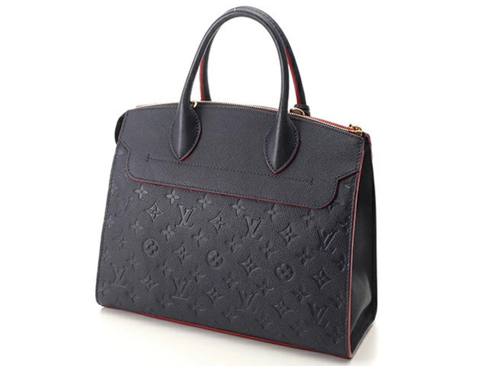 LOUIS VUITTON Pont Neuf Monogram Empreinte Marine Blue Rouge Red